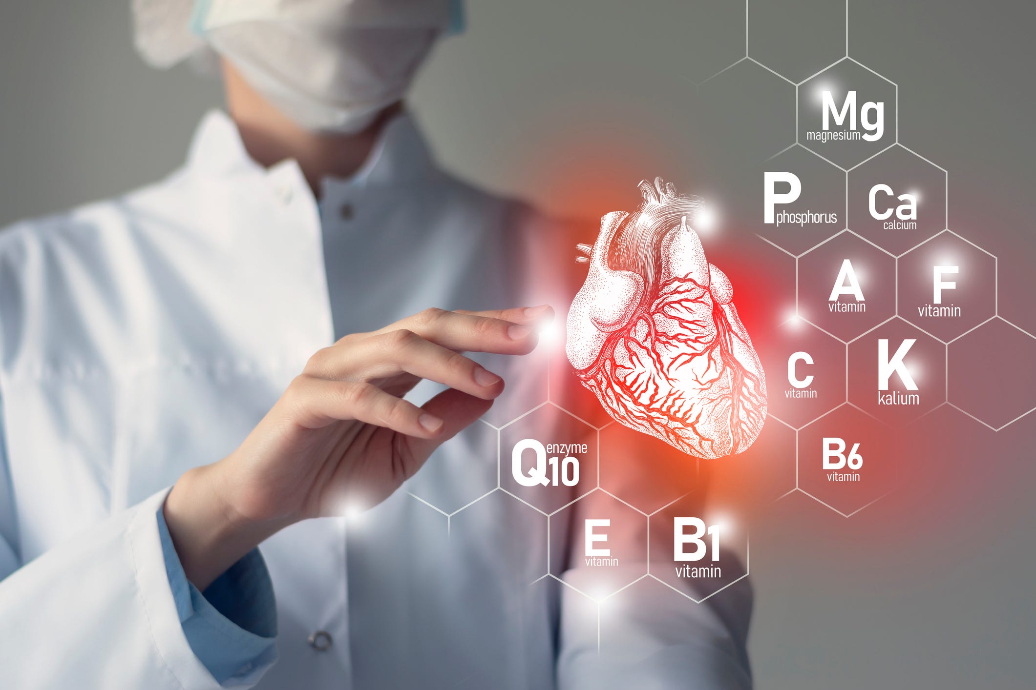 Heart and elements diagram